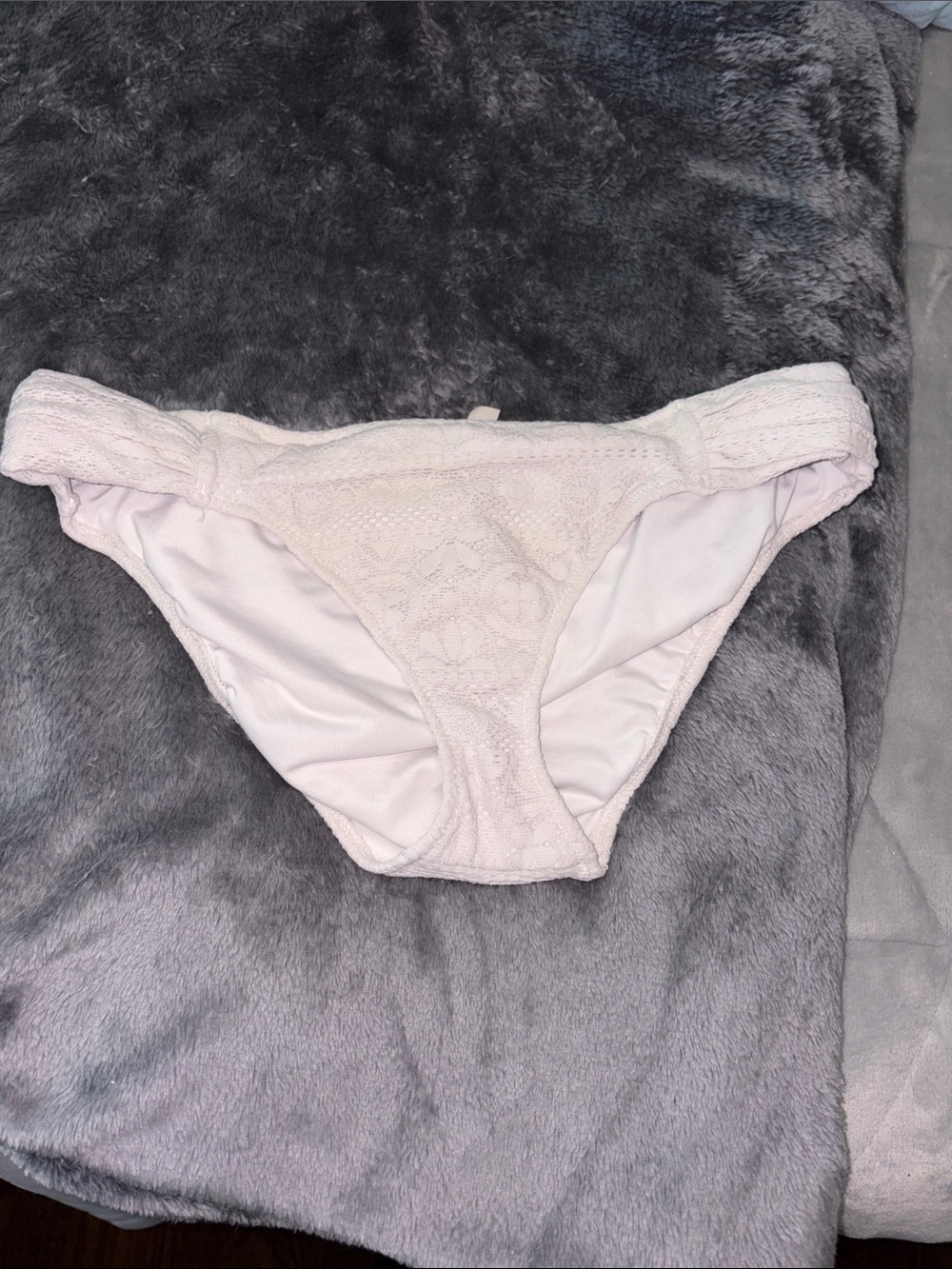 Victoria Secret Pink white lace bikini bottom